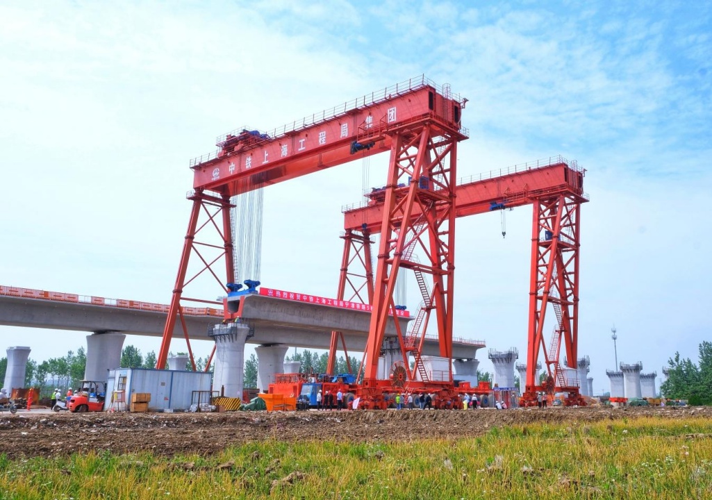 宁淮城际铁路全线进入桥梁施工阶段