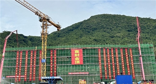 三亚市防灾减灾项目三栋单体主体结构顺利封顶