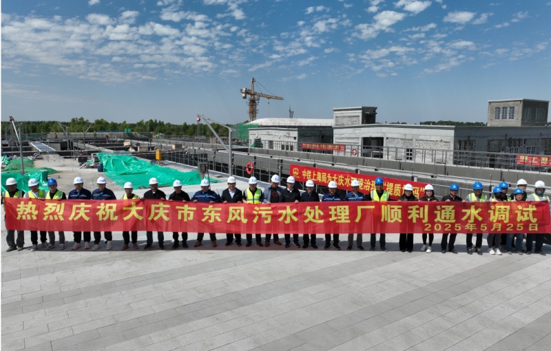 黑龙江大庆市东风污水处理厂项目顺利完成通水调试
