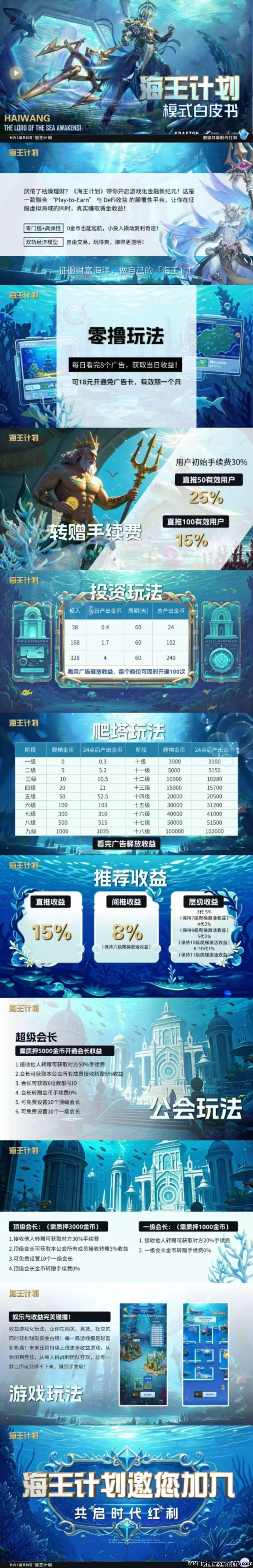 首码海王计划，零撸**模式