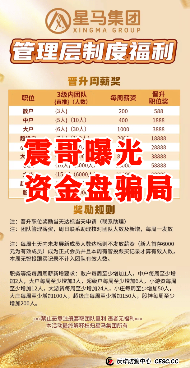 【星马集团】跟单资金盘骗局，原“众益汇”所开，绝对的短命盘 