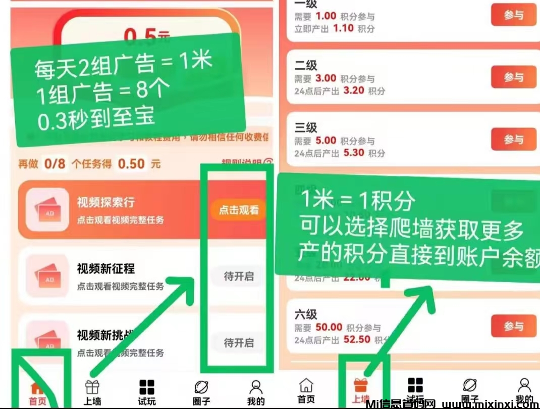 首码闲玩共享，保底+每天看两组广告保底1米，不养机，固定收益