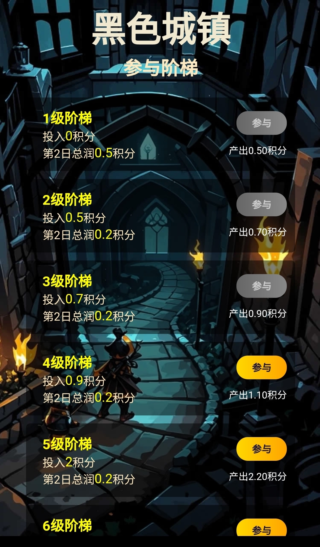 黑色城镇白嫖，爬阶梯模式