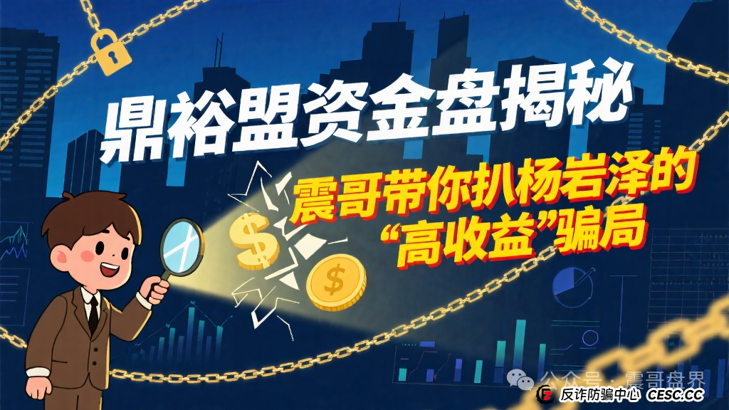 鼎裕盟量化是干嘛的?鼎裕盟资金盘揭秘，震哥带你扒杨岩泽的“高收益”骗局